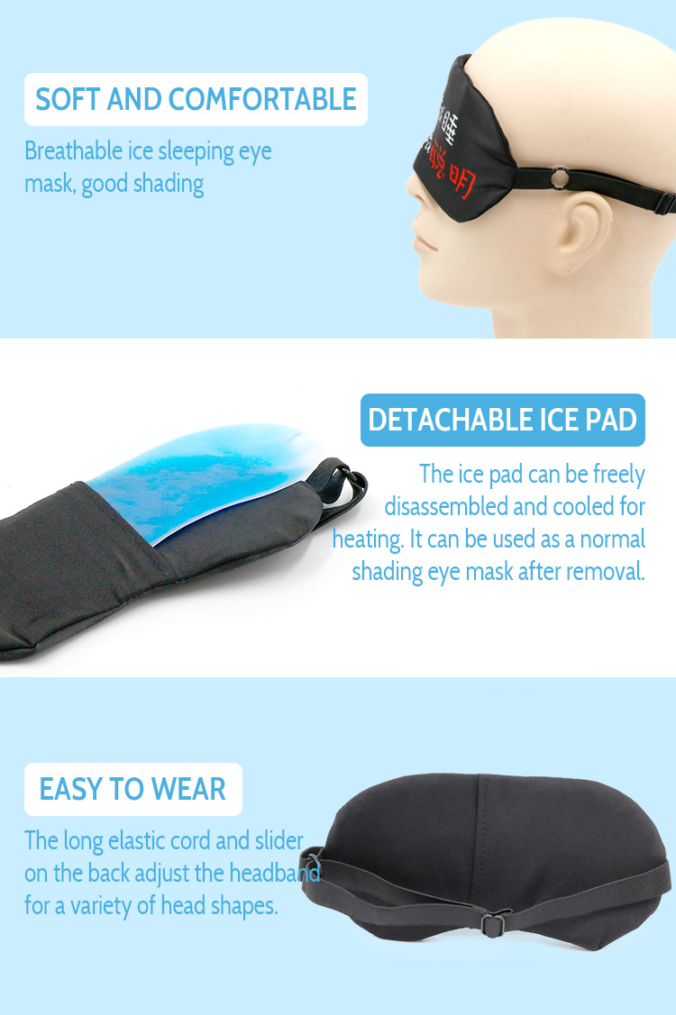 Ice pad eye mask