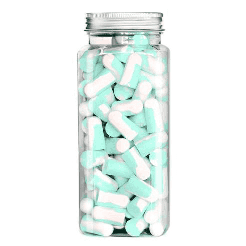 Light blue and white are mixed earplugs